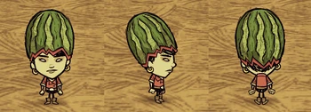 Walani wearing a Fashion Melon.