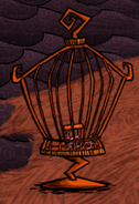 The skeleton of an unknown bird in Don't Starve Together.