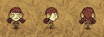 Wigfrid wearing Rabbit Earmuffs.