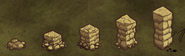 The 5 tiers of a Stone Wall.