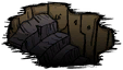 Unplugged Sinkhole DST.png (8 KB) An unplugged Sinkhole in Don't Starve Together. It has a staircase leading down instead of a rope.