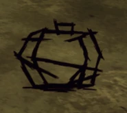 A burnt Bee Box from the Reign of Giants DLC.