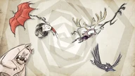 Wilson in a loading screen for Don't Starve Together.