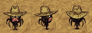 Webber wearing a Straw Hat.