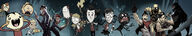 A website banner featuring Klei characters.