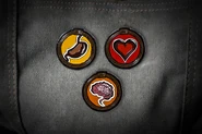 Hunger Health Sanity Pins