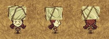 Wigfrid wearing an Ice Cube.