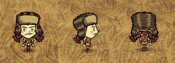Wigfrid wearing a Cat Cap.