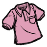 Pigman Pink Collared Shirt Icon