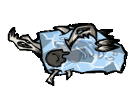 Animation of a sleeping Moonrock Pengull.