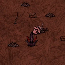 フェザーハット、釣り竿そしてロープ数本