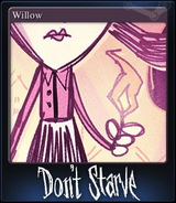 Carta Colecionável Steam da Willow para Don't Starve.