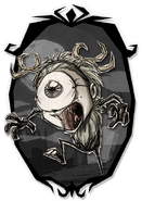 Wigfrid's Hallowed Nights Deerclops costume.