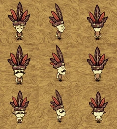 Wolfgang wearing a Feather Hat.