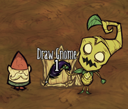 The prompt that appears while drawing a nearby item on an Empty Frame.