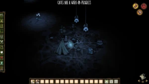 遺跡のキャンプ地の罠