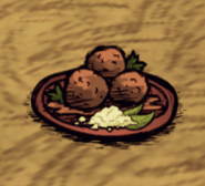 Dishes seasoned with Seasoning Salt appear with a plate on the ground.
