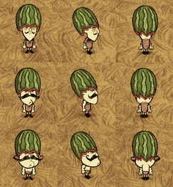 Wolfgang wearing a Fashion Melon.