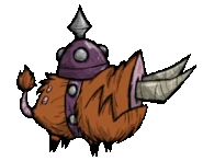 La animación de un Cerdo de la fosa quieto.