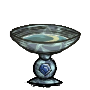 The Moon Dial on a waxing crescent.