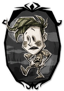 Wes's Hallowed Nights Mandrake costume in Don't Starve Together.