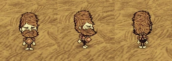 Woodie wearing a Life Giving Amulet.