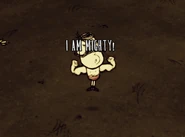 Wolfgang indo da forma Normal para a Poderosa.