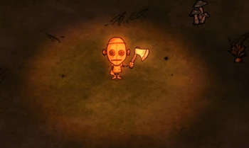 WX-78 während einer Systemüberladung