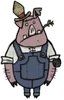 Farmer-Schwein