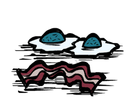 Eier mit Speck