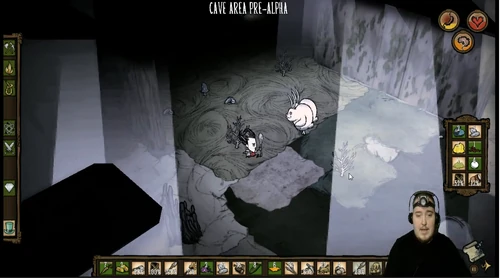 2 lapins géants dans les caves