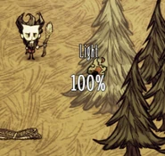 Поджигание дерева факелом