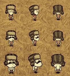 Wolfgang portant une casquette de chat.