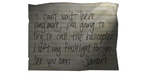 Ghi chú của Sarah