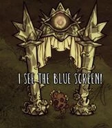 WX-78 đang cống nạp chìa khoá cho cổng Celestial.