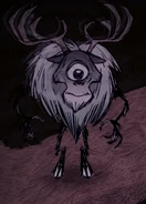 Циклоп-олень, разрушивший много строений/деревьев (DST)