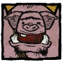 Cheering Boar иконка профиля.png (8 КБ) Восхищённый кабан (Cheering Boar) Woven - Common Установи на иконку профиля изображение поддерживающего зрителя.