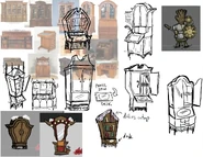 Bookcase concept art for Wickerbottom Rework from Rhymes With Play August 4, 2022.