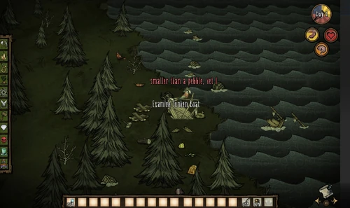 Wilson à la découverte d'une épave sur laquelle est perché un perroquet parlant