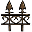 Старинный бронзовый забор (Antique Bronze Fence) Woven - Distinguished