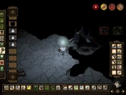 Một Thạch Nhện bị lỗi nằm ra ngoài Vực Thẳm.