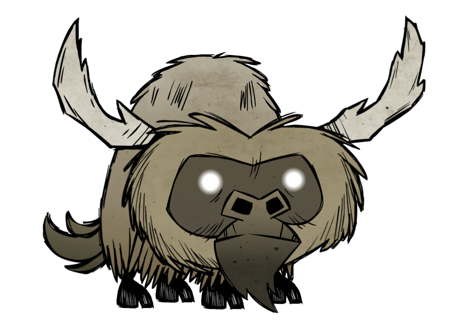 Донт старв монстры. Don't Starve Beefalo. Бифало don't Starve. Буффало don't Starve together. Бифало ДСТ арт.