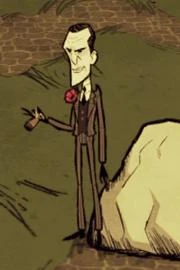 Maxwell au pied d'un rocher lisse