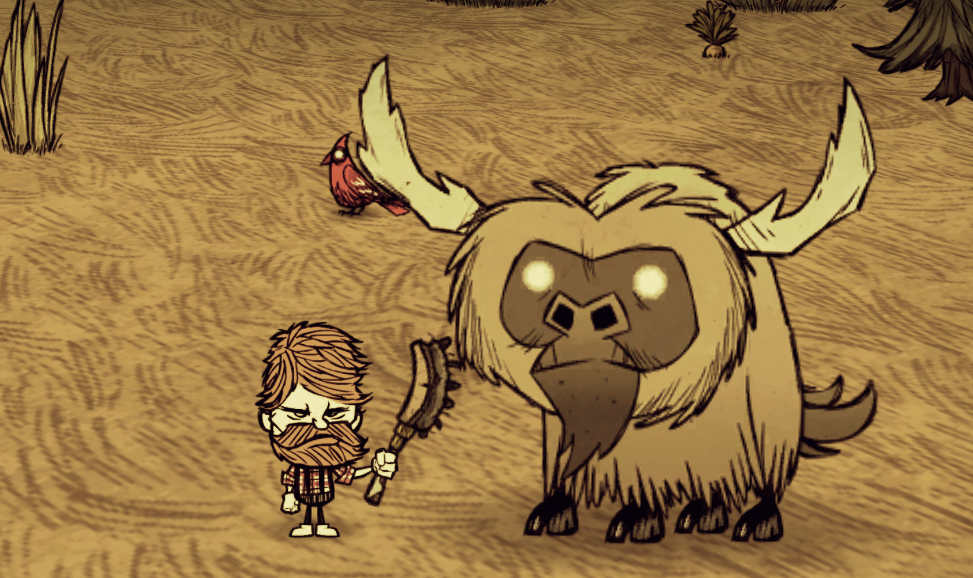 Старве вики. Don't Starve together бифало. Бифало из донт старв. Don't Starve Бизон. Буффало don't Starve.