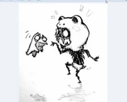 A draft of Webber's frog skin, referred to as "Frogger" by the community. It was inspired by one of the devs calling Webber "The Frog Dude".