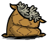 Gối Nhồi Lông Bò trên mặt đất