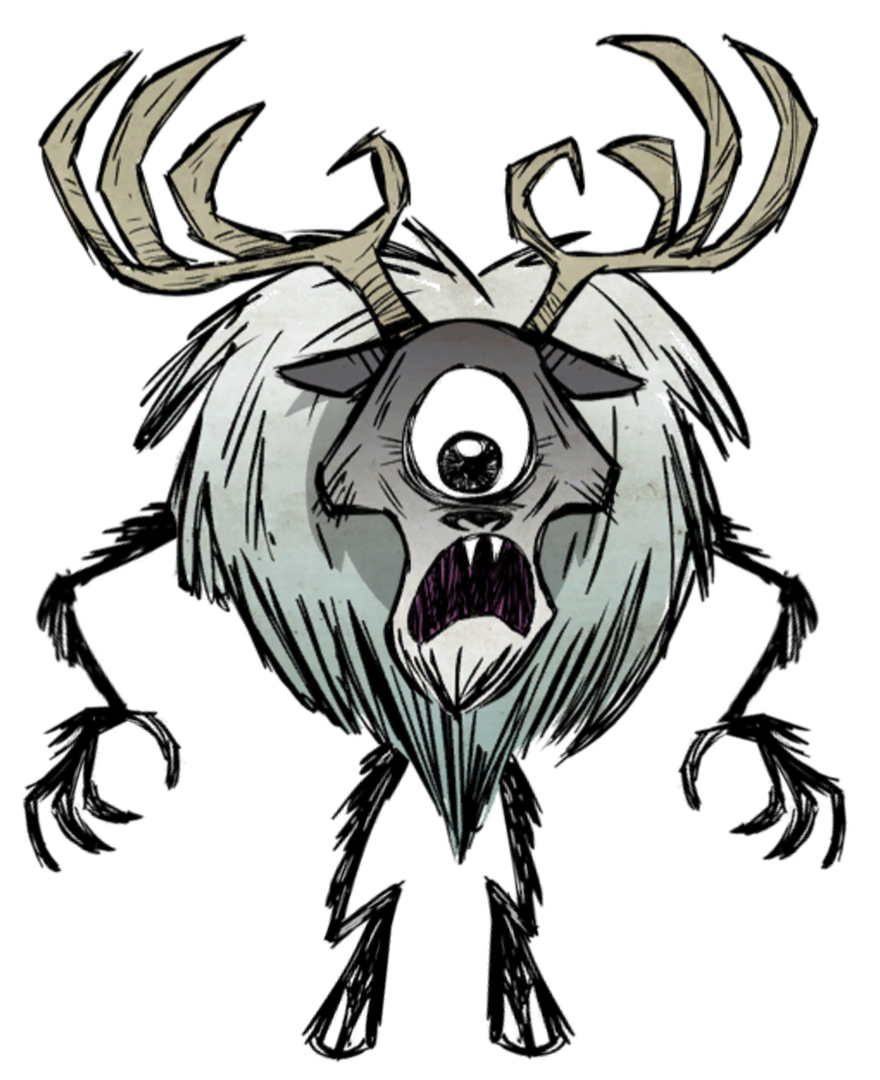 Циклоп олень террария. Олень dont Starve together Циклоп don't. Босс don't Starve together Deerclops. Персонажи из донт старва. Don't Starve Циклоп.