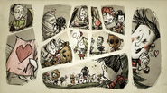 Willow trong comic Valentine's Day trong Don't Starve Together.