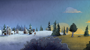 Покрытый инеем (Frosted) Woven - Classy Когда холодает, и снег покрывает землю, можно найти пряничную деревню.