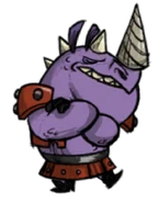 Tê Giác em Flatbrim.